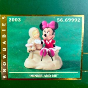 Snowbabies Minnie and Me